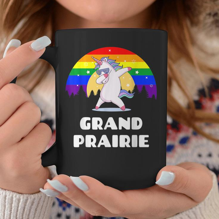 Grand Prairie Texas Lgbtq Gay Pride Rainbow Coffee Mug Unique Gifts