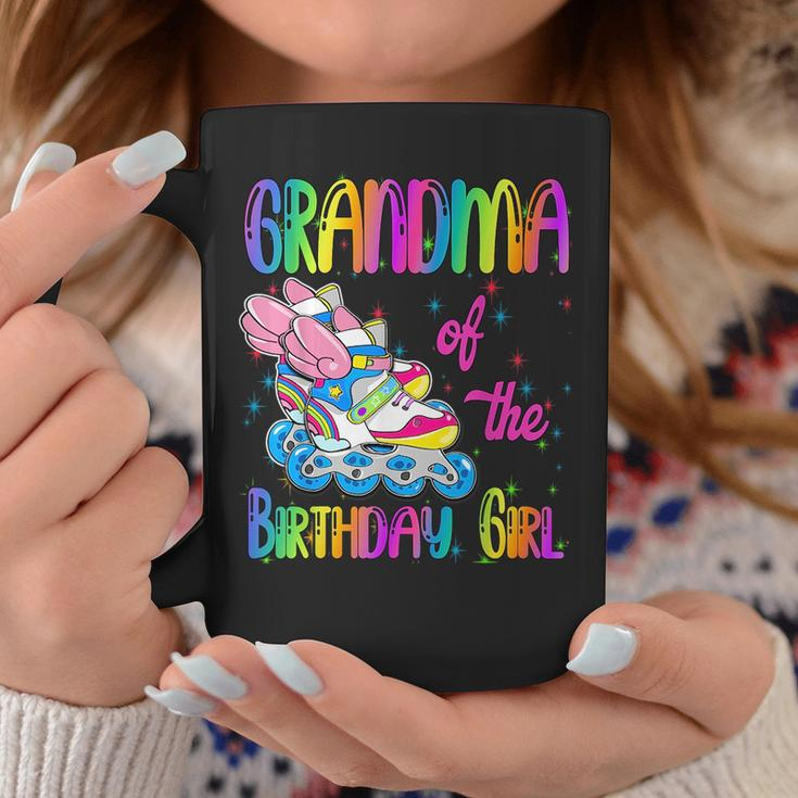 Grandma Of The Birthday Girl Rolling Skate Family Party Coffee Mug Unique Gifts