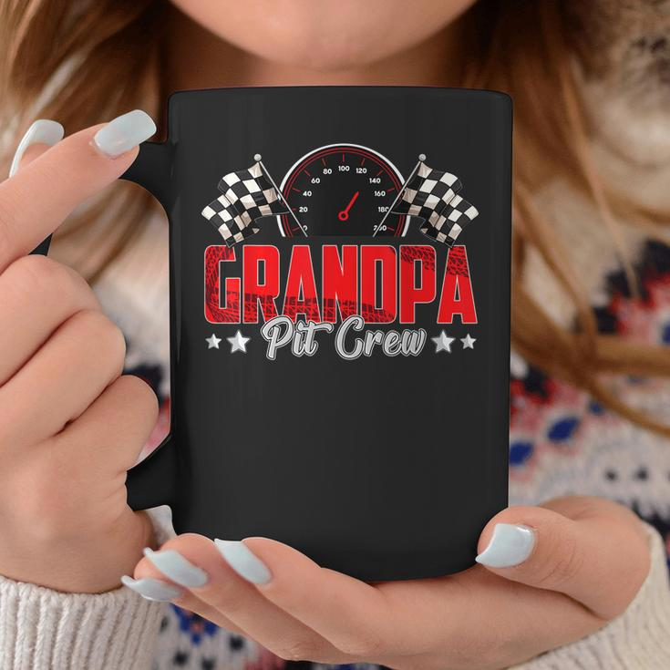 Grandpa Pit Crew Race Car Birthday Party Racing Family Coffee Mug Unique Gifts