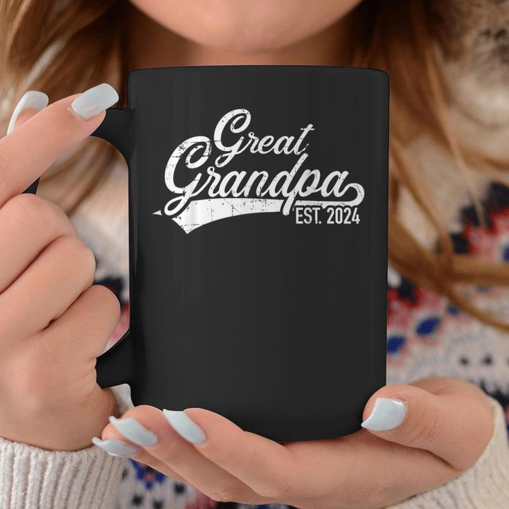 Great Grandpa Est 2024 For Pregnancy Announcement Coffee Mug Funny Gifts
