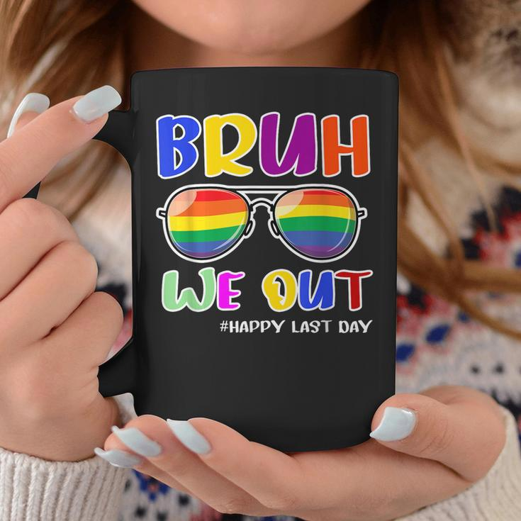 Groovy Bruh We Out Happy Last Day Of School Teacher Summer Coffee Mug Unique Gifts