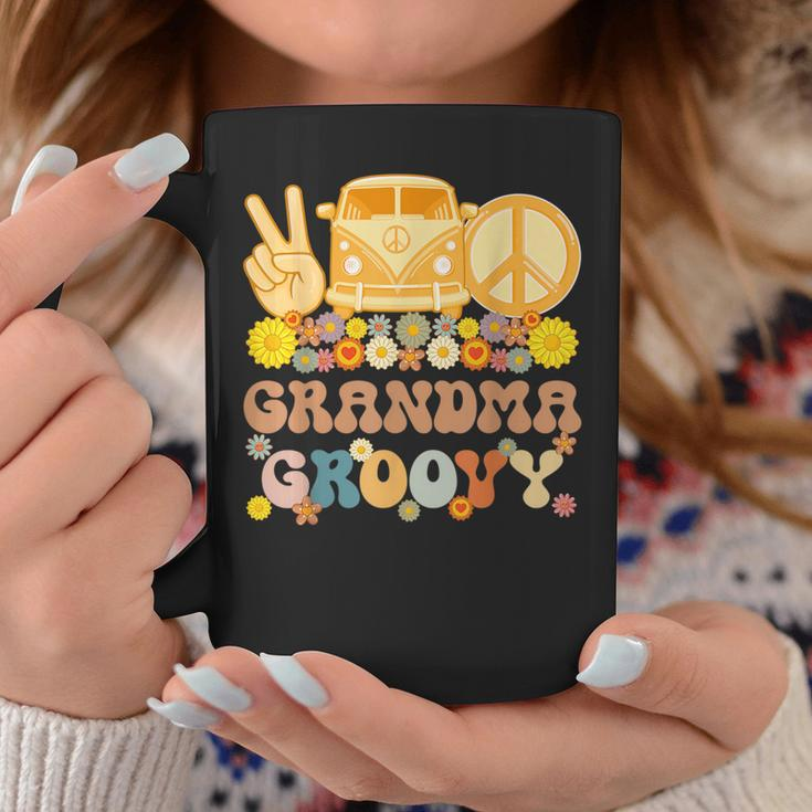 Groovy Grandma Hippie Peace Retro Matching Party Family Coffee Mug Unique Gifts