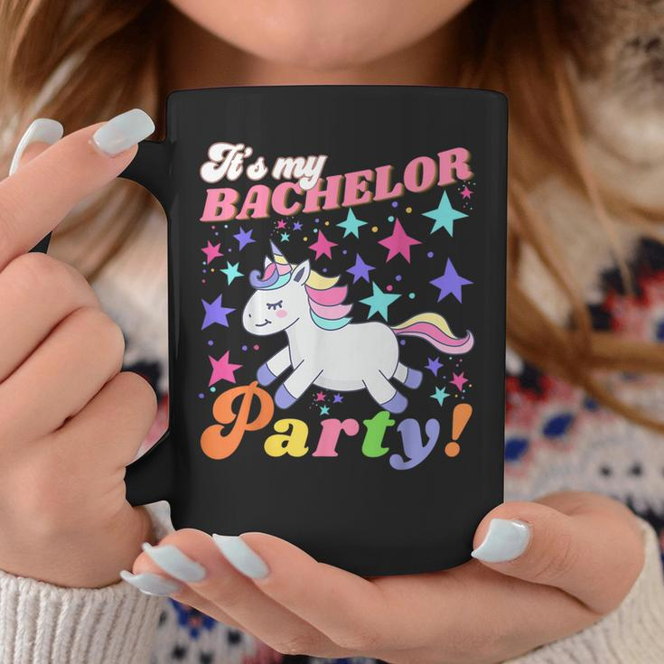 Groovy It's My Bachelor Party Unicorn Marriage Party Coffee Mug Funny Gifts