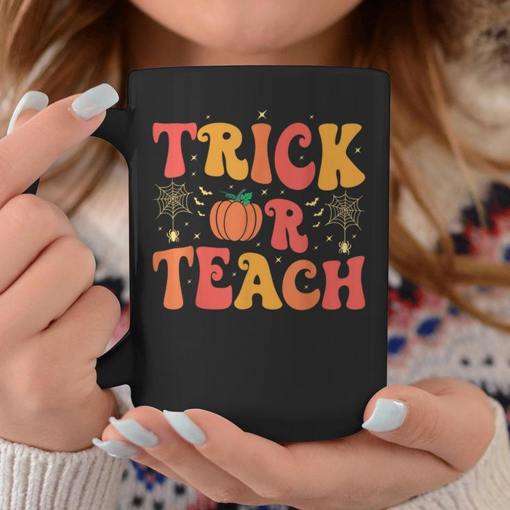 Groovy Trick Or Teach Halloween Teacher Life Girl Coffee Mug Unique Gifts