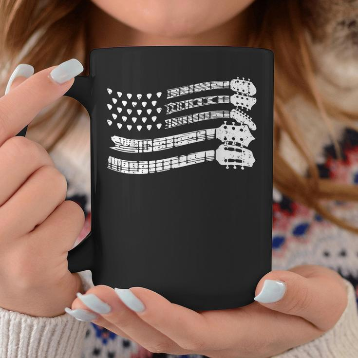 Guitar Lover Rock Music Musician Us Flag Guitar Player Coffee Mug Unique Gifts