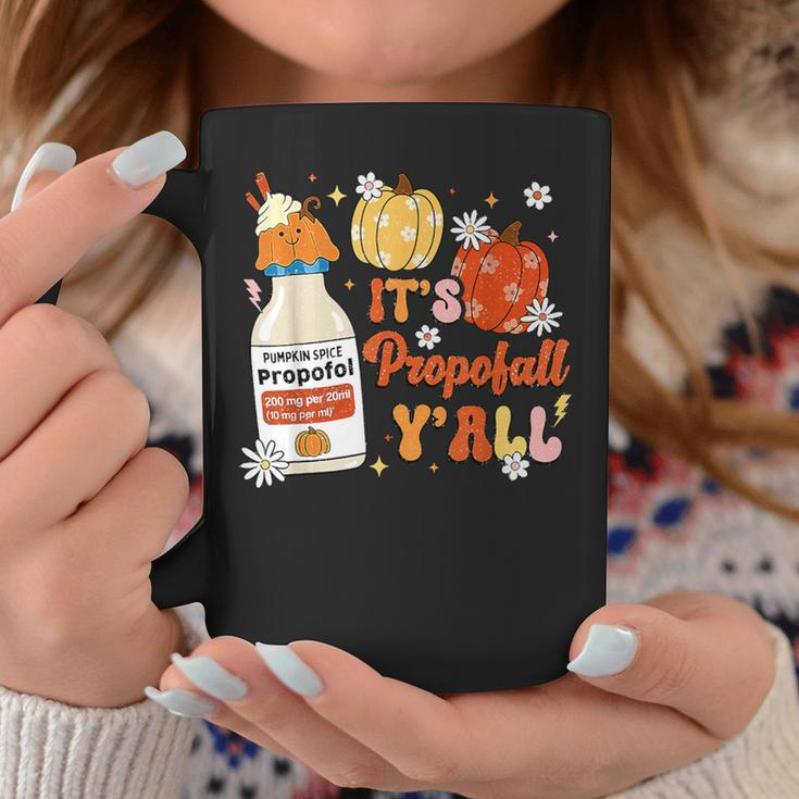 Halloween Icu Nurse Its Propofall Y'all Crna Icu Fall Autumn Coffee Mug Unique Gifts