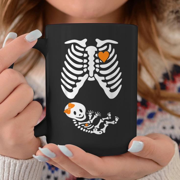Halloween Skeleton Maternity Couples Pregnancy Announcement Coffee Mug Unique Gifts