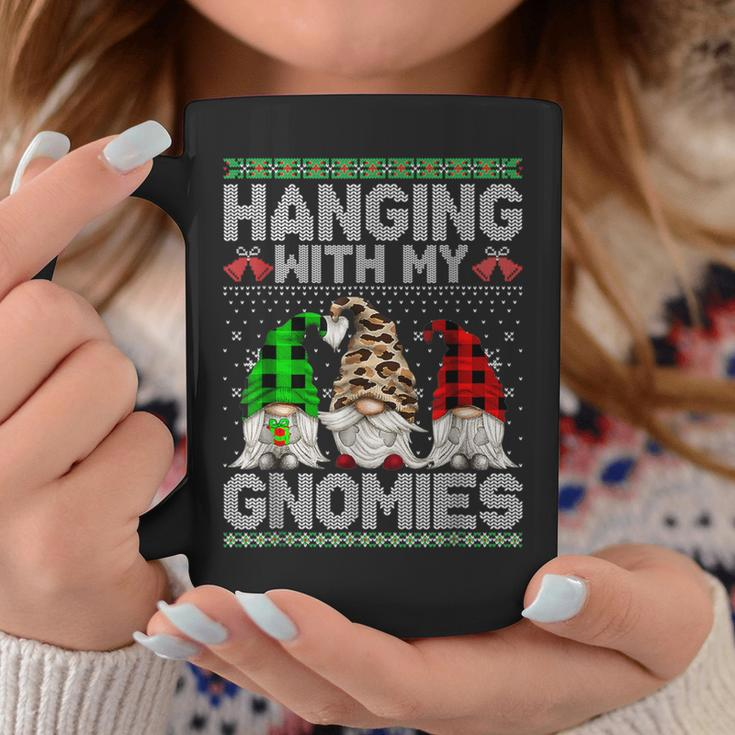 Hanging With My Gnomies Christmas Cute Gnomes Ugly Sweater Coffee Mug Unique Gifts