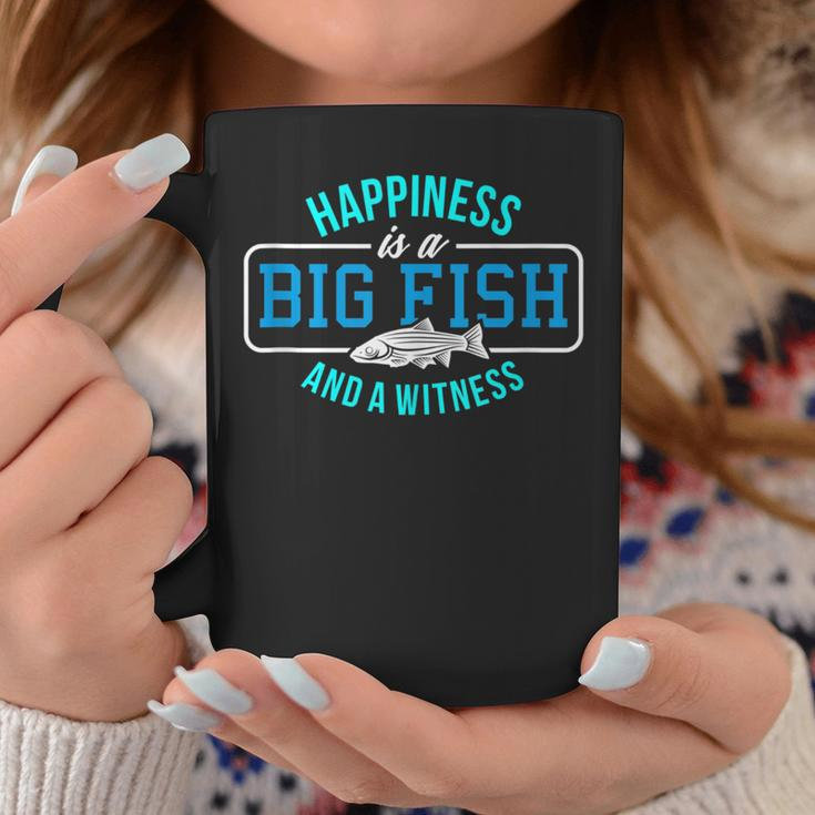 Happiness Big Fish And Witness Fishing Coffee Mug Unique Gifts