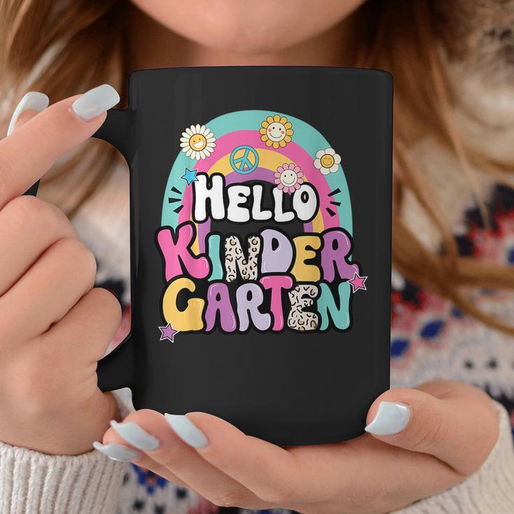 Hello Kindergarten Back To School Teacher Boy Girl First Day Coffee Mug Unique Gifts