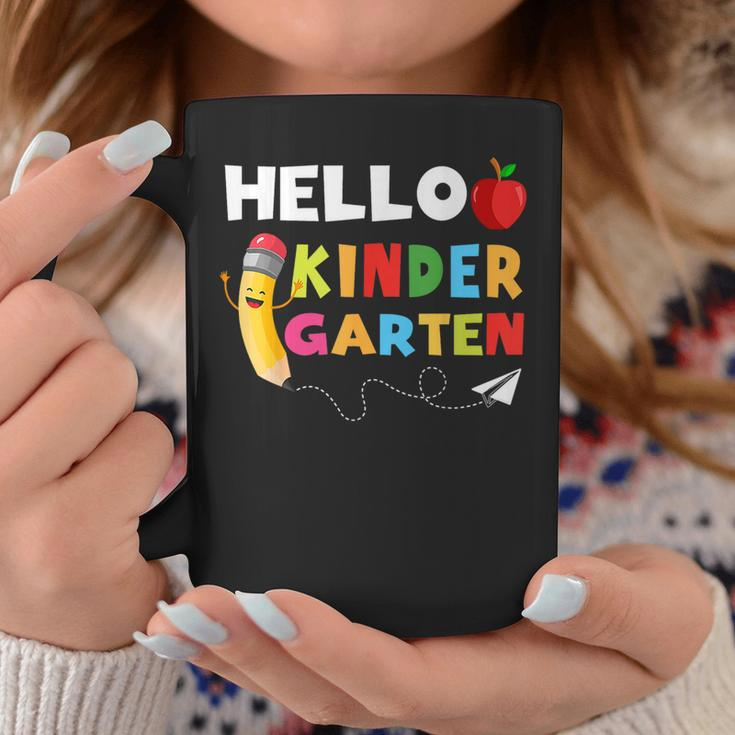 Hello Kindergarten Team Kindergarten Back To School Toddler Coffee Mug Funny Gifts