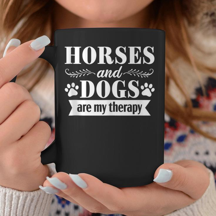 Horse And Dog Lover Rider Therapy Equestrian Dog Mom Coffee Mug Unique Gifts