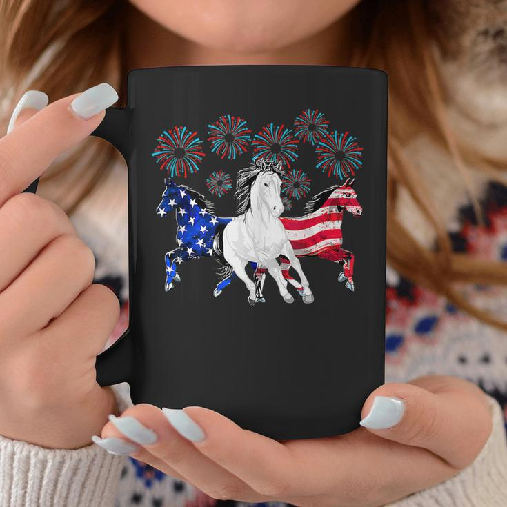 Horses Fireworks 4Th Of July Us Independence Day Coffee Mug Unique Gifts