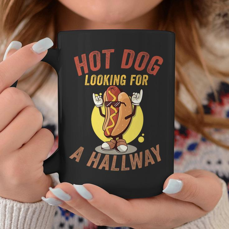 Hot Dog Looking For A Hallway Quote Hilarious Coffee Mug Funny Gifts