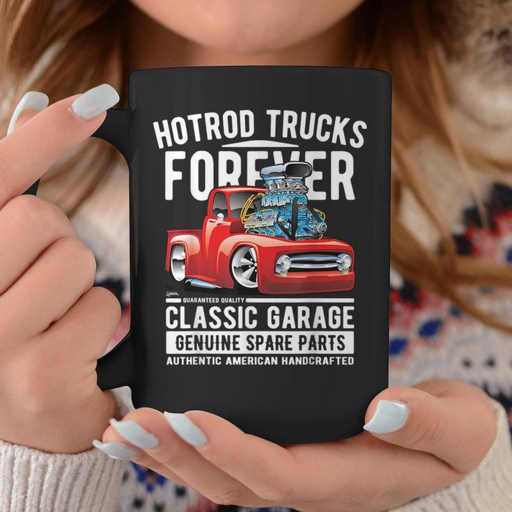 Hotrod Trucks Forever Cartoon Classic Truck Design Coffee Mug Unique Gifts