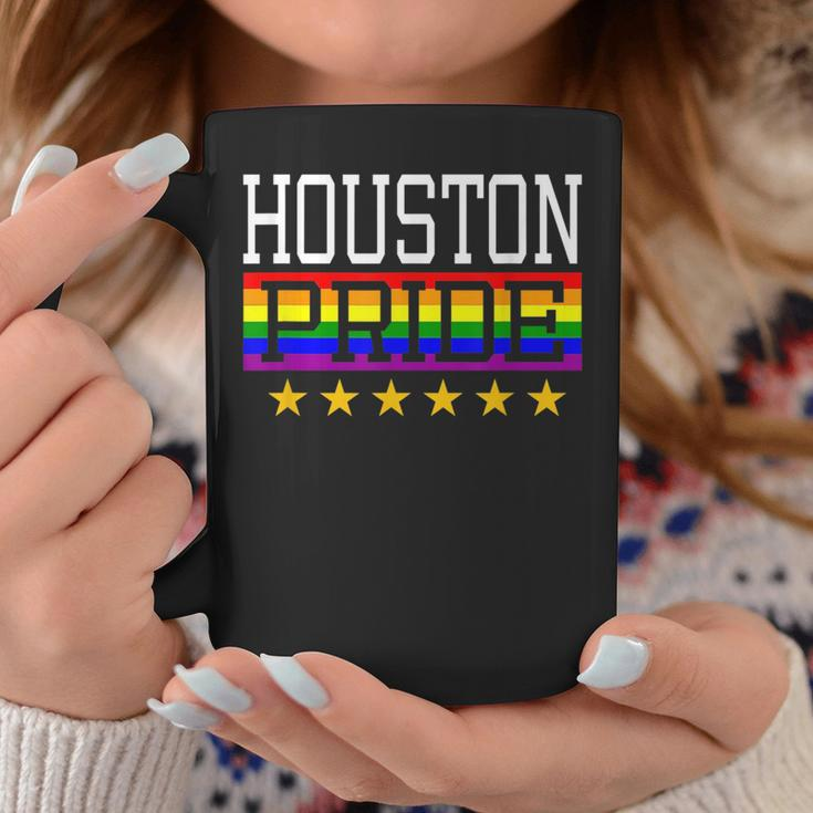 Houston Pride Gay Lesbian Queer Lgbt Rainbow Flag Texas Coffee Mug Unique Gifts