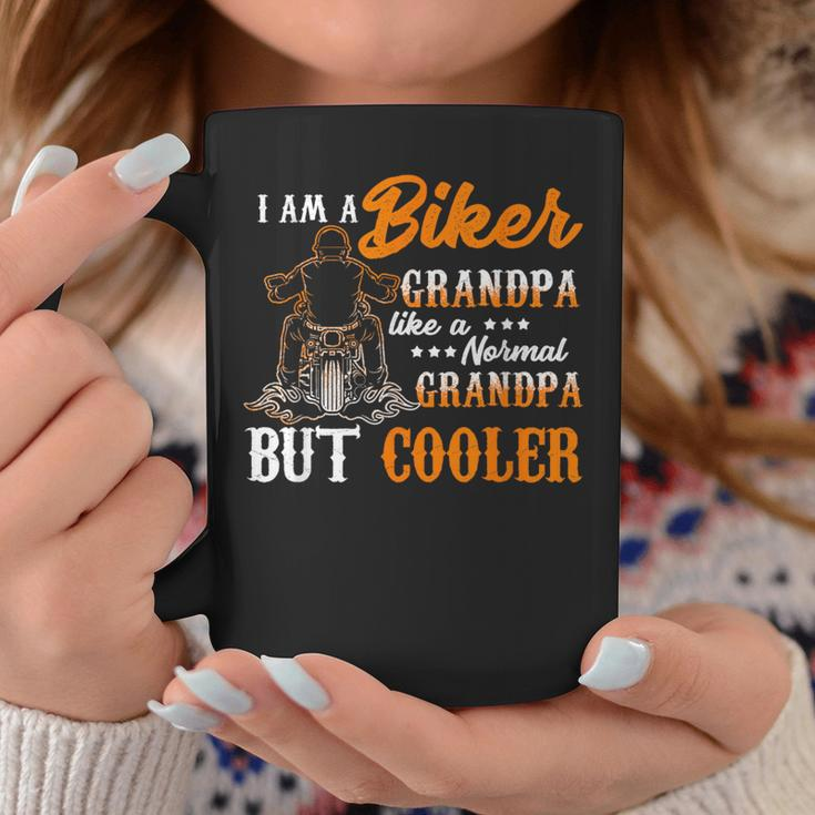 I Am Biker Grandpa Like A Normal Grandpa But Cooler Coffee Mug Unique Gifts