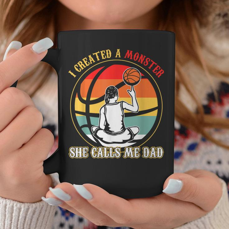 I Created A Monster She Call Me Dad Basketball Coffee Mug Unique Gifts