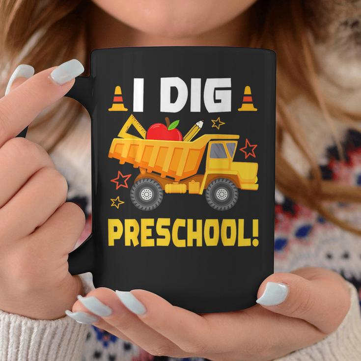 I Dig Preschool Construction First Day Of School Toddler Boy Coffee Mug Unique Gifts