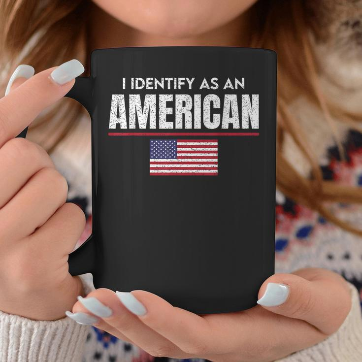 I Identify As An American No Identity Politics Usa Flag Usa Funny Gifts Coffee Mug Unique Gifts
