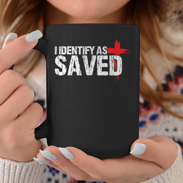I Identify As Saved Christian Baptism Coffee Mug Unique Gifts
