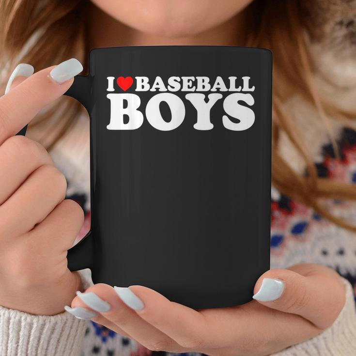 I Love Baseball Boys I Heart Baseball Boys Funny Red Heart Coffee Mug Unique Gifts