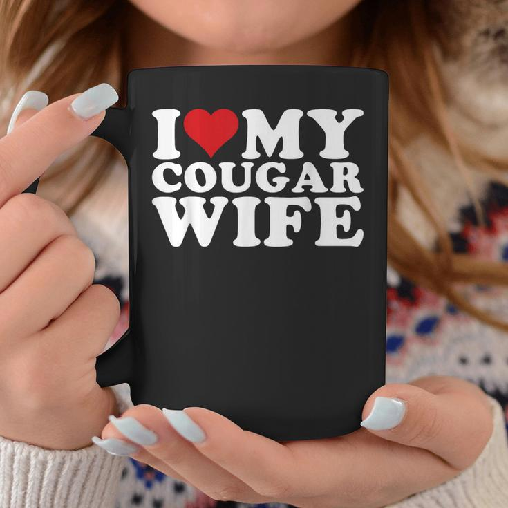 I Love My Cougar Wife I Heart My Cougar Wife Coffee Mug Funny Gifts