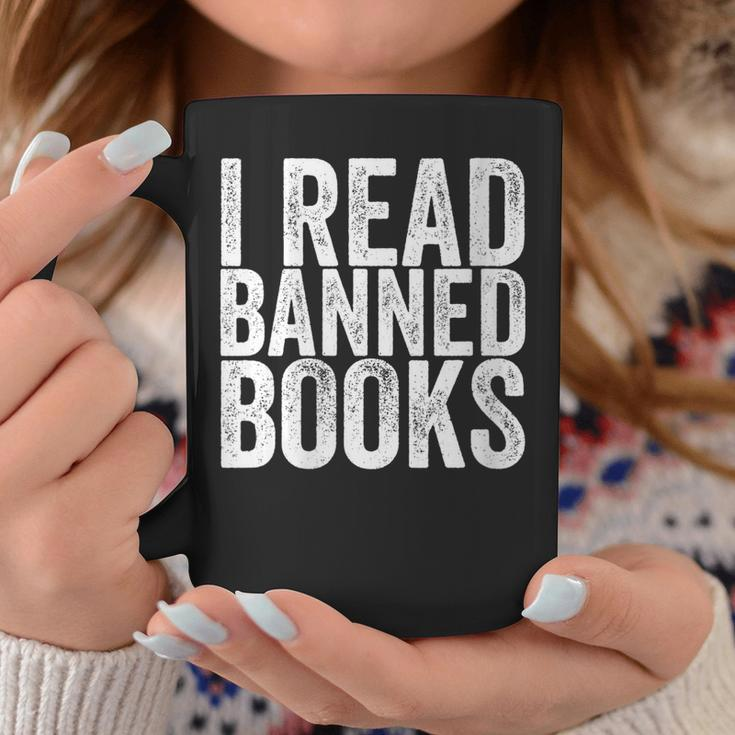 I Read Banned Books Protest Coffee Mug Unique Gifts