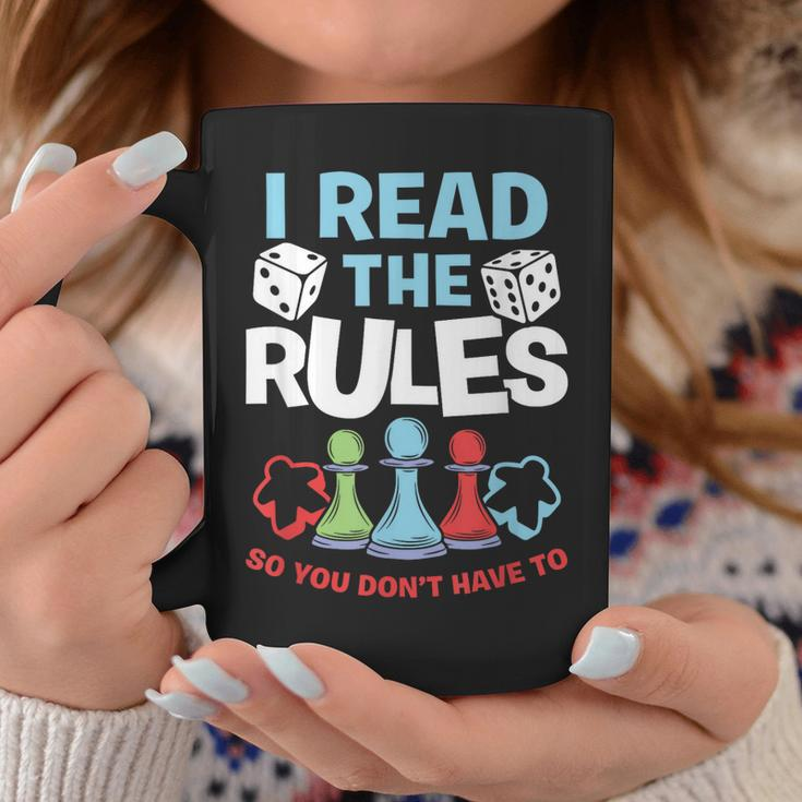 I Read The Rules Board Dice Chess Board Gaming Board Gamers Coffee Mug Unique Gifts