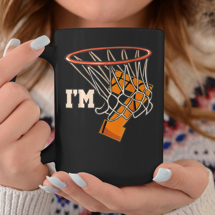 Im 7 Basketball Theme Birthday Party Celebration 7Th Coffee Mug Unique Gifts