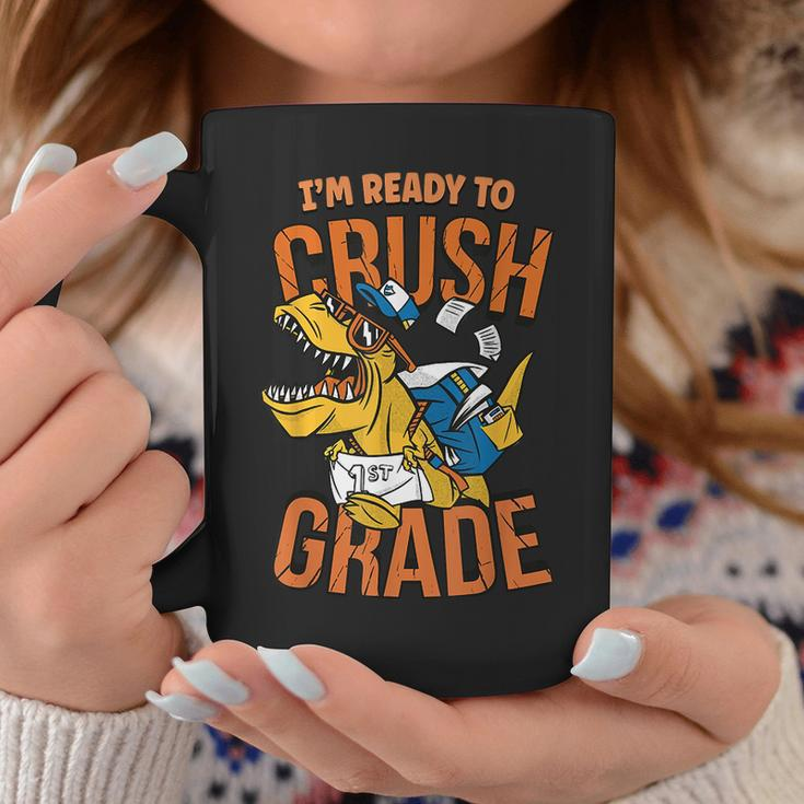 I'm Ready To Crush 1St GradeRex Dinosaur Back To School Coffee Mug Unique Gifts