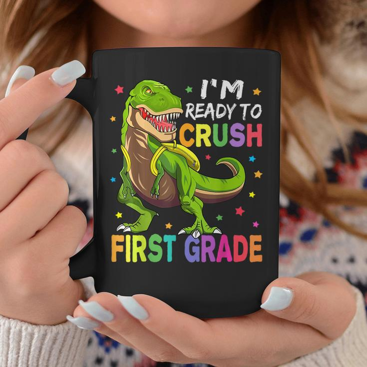 Im Ready To Crush 1St Grade Dinosaur Back To School Coffee Mug Unique Gifts