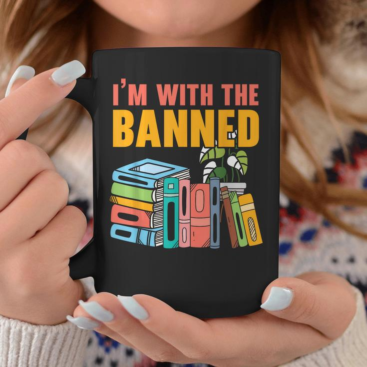 Im With The Banned Bookworm Book Lover Bibliophile Coffee Mug Unique Gifts