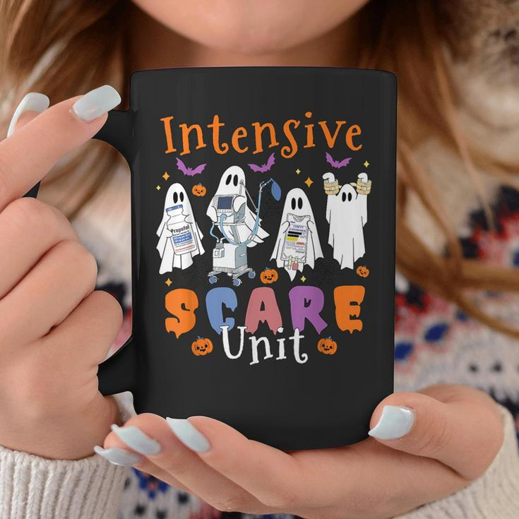 Intensive Scare Unit Boo Crew Spooky Icu Nurse Halloween Coffee Mug Unique Gifts