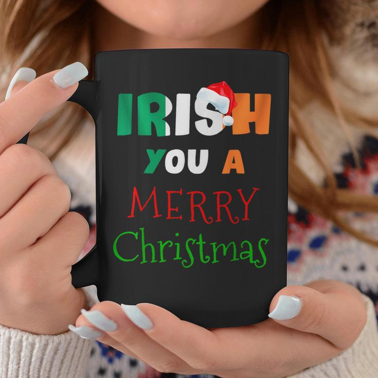 Irish You A Merry Christmas Ireland Flag Xmas Holidays Coffee Mug Personalized Gifts