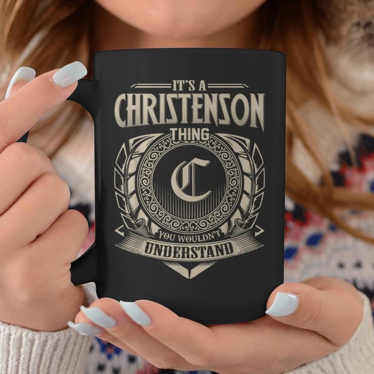 It's A Christenson Thing You Wouldnt Understand Name Vintage Coffee Mug Funny Gifts