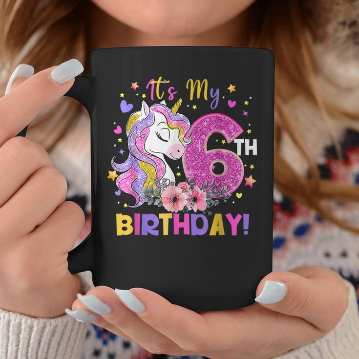 Its My 6Th Birthday Unicorn Girls Funny 6 Year Old Gift Coffee Mug Unique Gifts