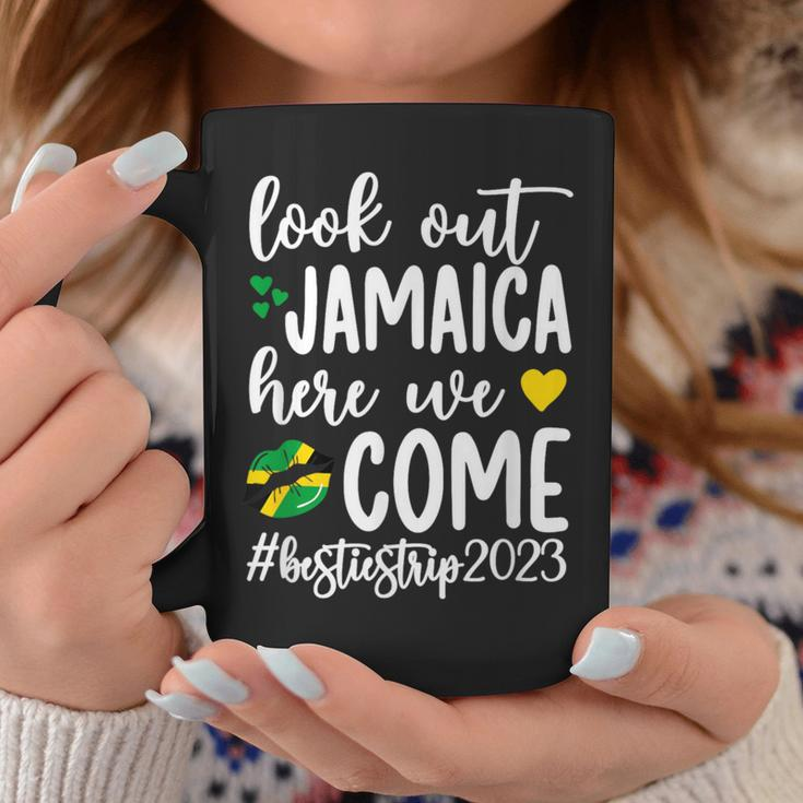 Jamaica Here We Come Besties Trip 2023 Best Friend Vacation Coffee Mug Unique Gifts