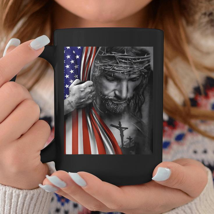 Jesus 4Th Of July American Flag Christian Faith Christ Lover Coffee Mug Unique Gifts