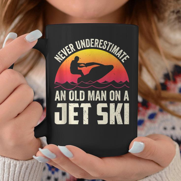 Jet-Ski Never Underestimate An Oldman Jet Ski Water Sports Coffee Mug Funny Gifts