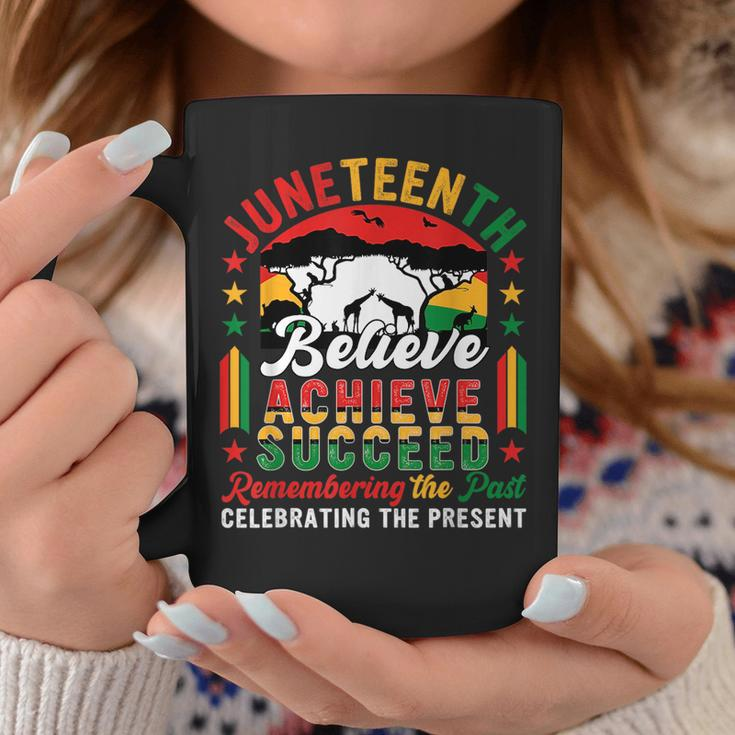 Junenth Believe Achieve Succeed Remembering Celebrating Coffee Mug Unique Gifts
