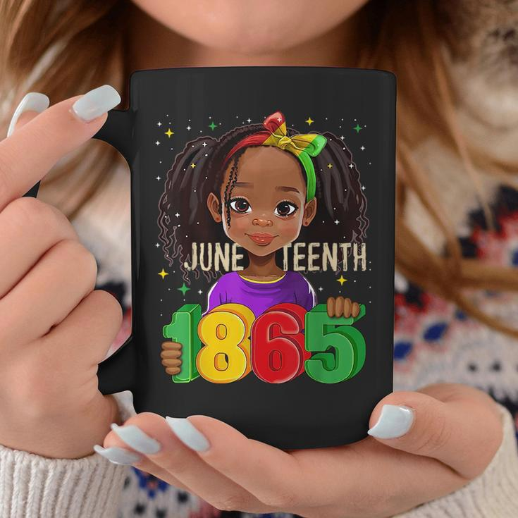 Junenth Celebrating 1865 Melanin Black Girl Kid Toodlers Coffee Mug Funny Gifts