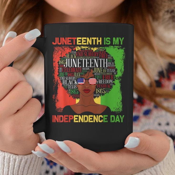 Junenth Is My Independence Day Black Women 4Th Of July Coffee Mug Unique Gifts