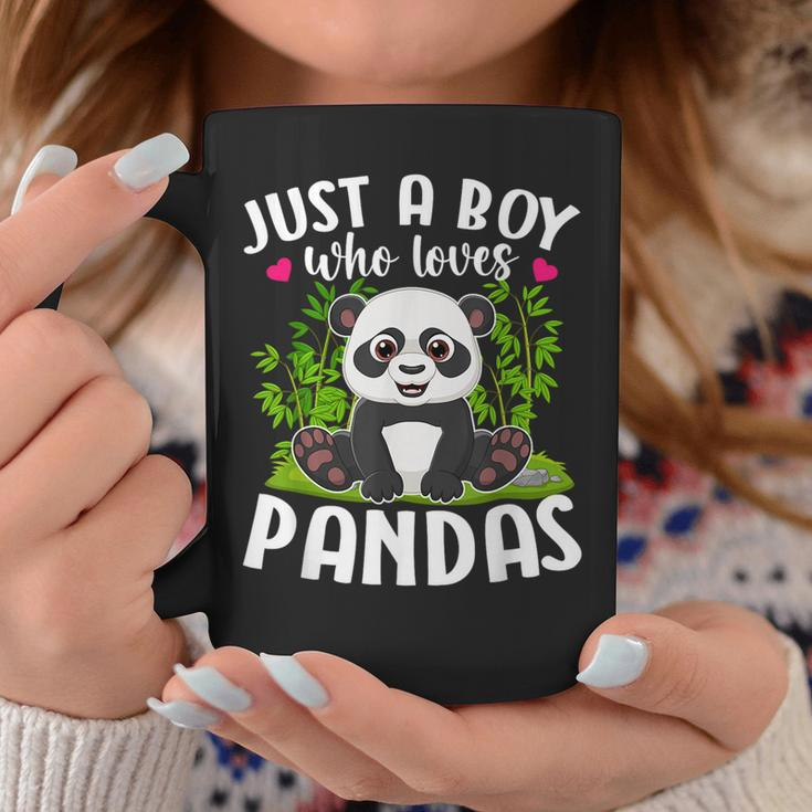Just A Boy Who Loves Pandas Funny Panda Lover Coffee Mug Unique Gifts