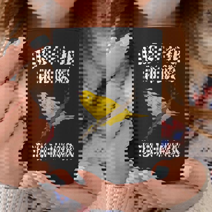 Just A Boy Who Loves Yellow Warblers Birds Birding Coffee Mug Unique Gifts