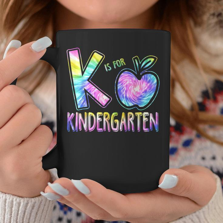 K Is For Kindergarten Teacher Tie Dye Back To School Kinder Coffee Mug Unique Gifts
