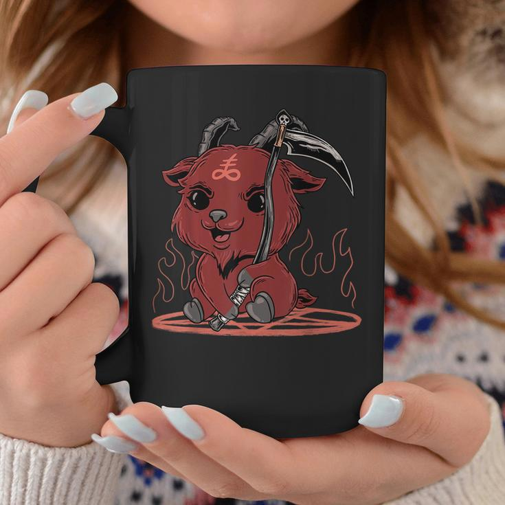Kawaii Goth Satanic Baby Baphomet Coffee Mug Unique Gifts