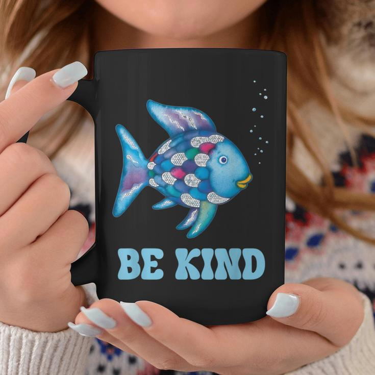 Be Kind Rainbow Fish Teacher Life Teaching Back To School Coffee Mug Unique Gifts