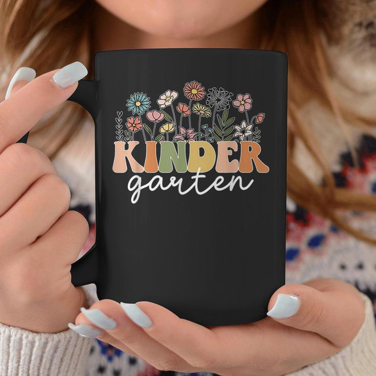 Kindergarten Teacher Wildflower Back To School Floral Outfit Coffee Mug Unique Gifts