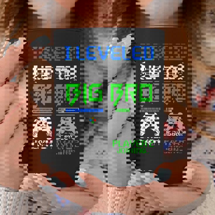 Leveled Up To Big Brother 2024 Cute Im Going To Be A Big Bro Funny Gifts For Brothers Coffee Mug Unique Gifts